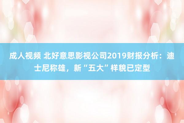 成人视频 北好意思影视公司2019财报分析：迪士尼称雄，新“五大”样貌已定型